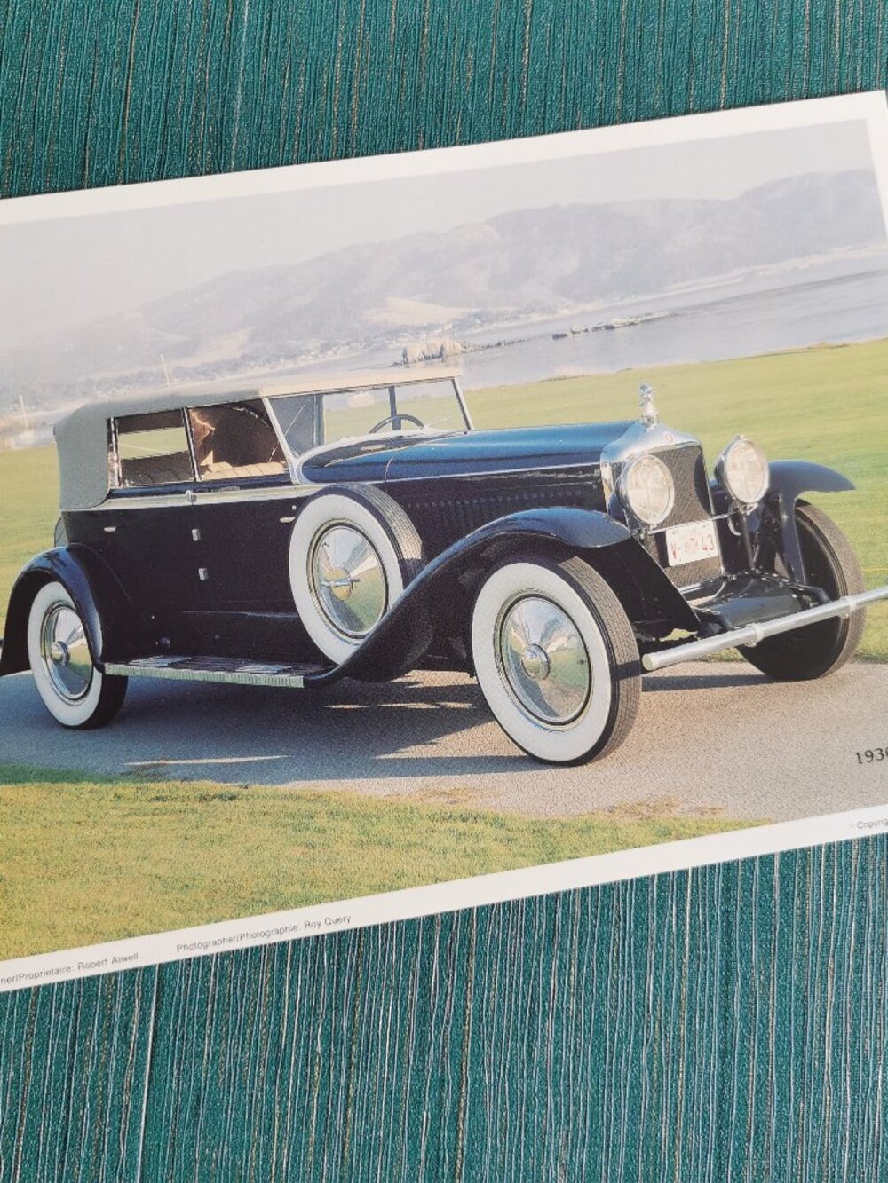 Minerva Classic Auto Art 9 5/8" x 7" Luxury Automobile Quarterly Classic Car Man
